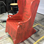 Refurbished vintage rocking chair.