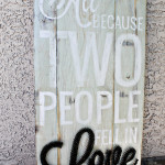 All because two people fell in love. String art. Lydia Bizarre.